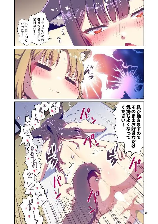 目が覚めたらケモミミ少女になっていたお話総集編1 Page.77