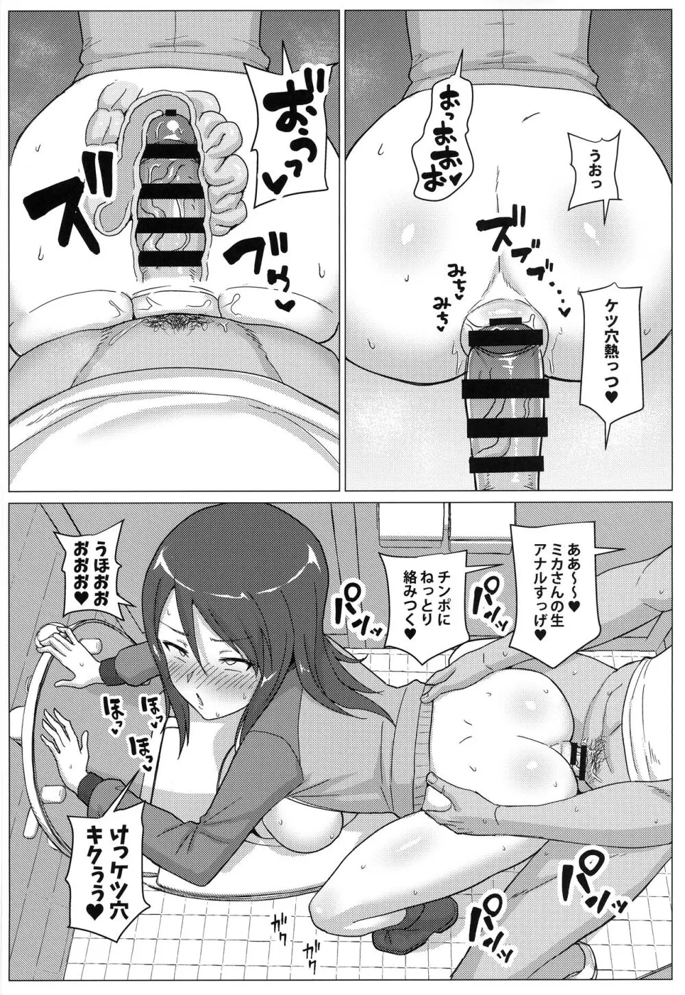 ミカさんと便所生ハメ交尾 Page.12