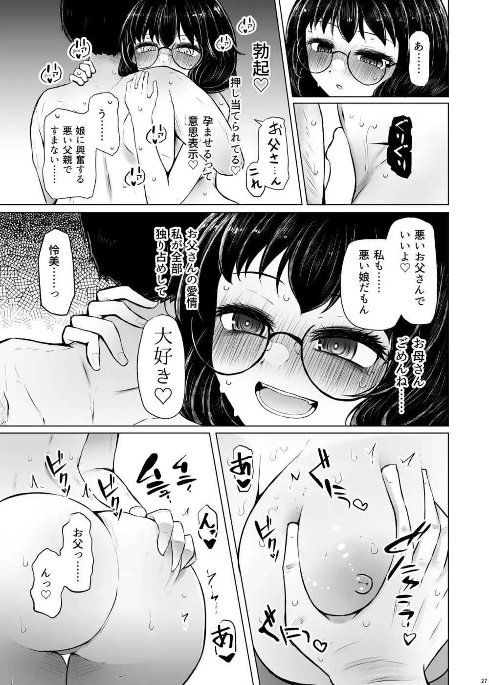 遺伝性疾患のリスクが無いなら実父と子作りしてもいいよね2 Page.27