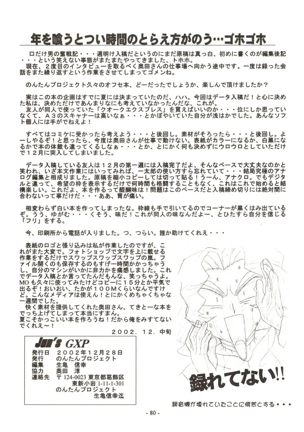 Jun's GXP 奥田淳 さくがのきろく Page.80