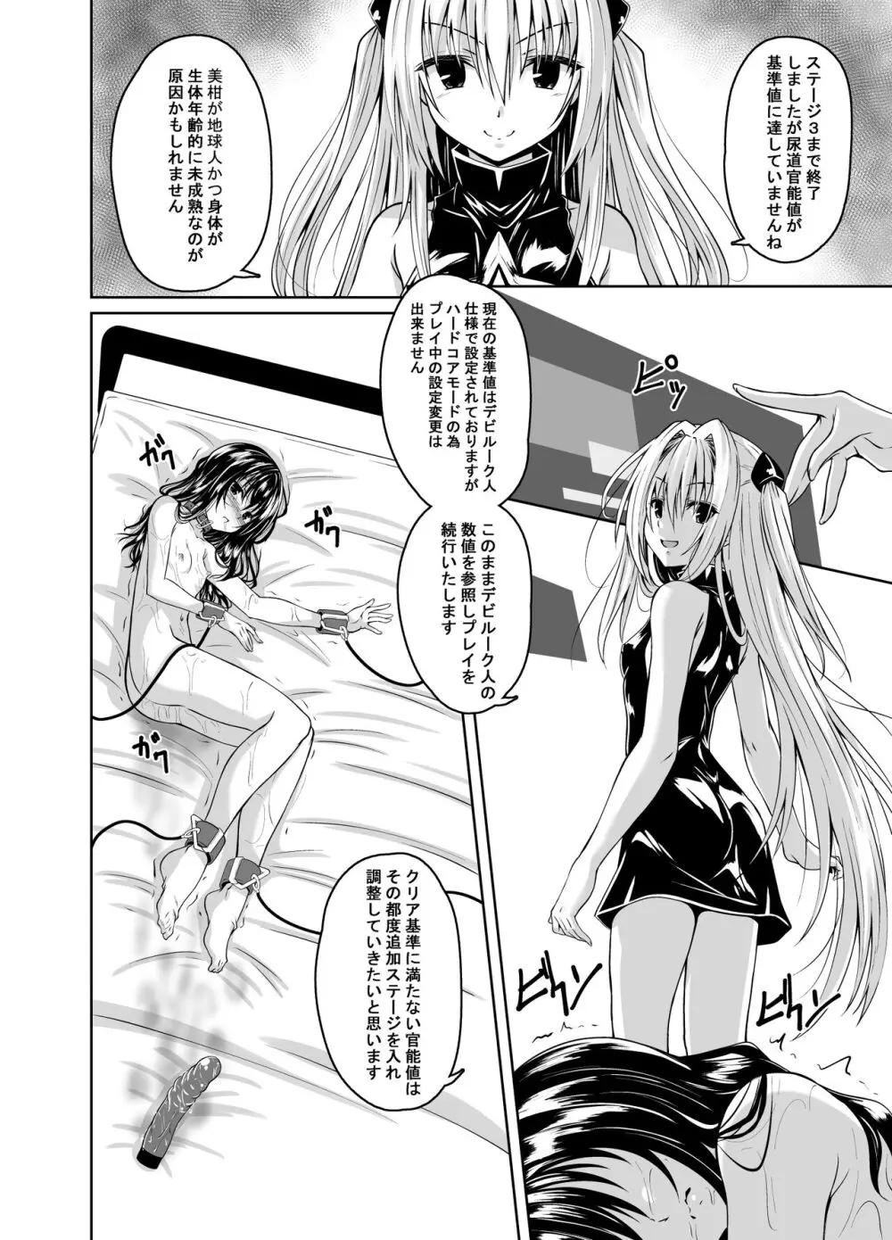 拘束された美柑が調教ゲームクリアを頑張る話 続き Page.3