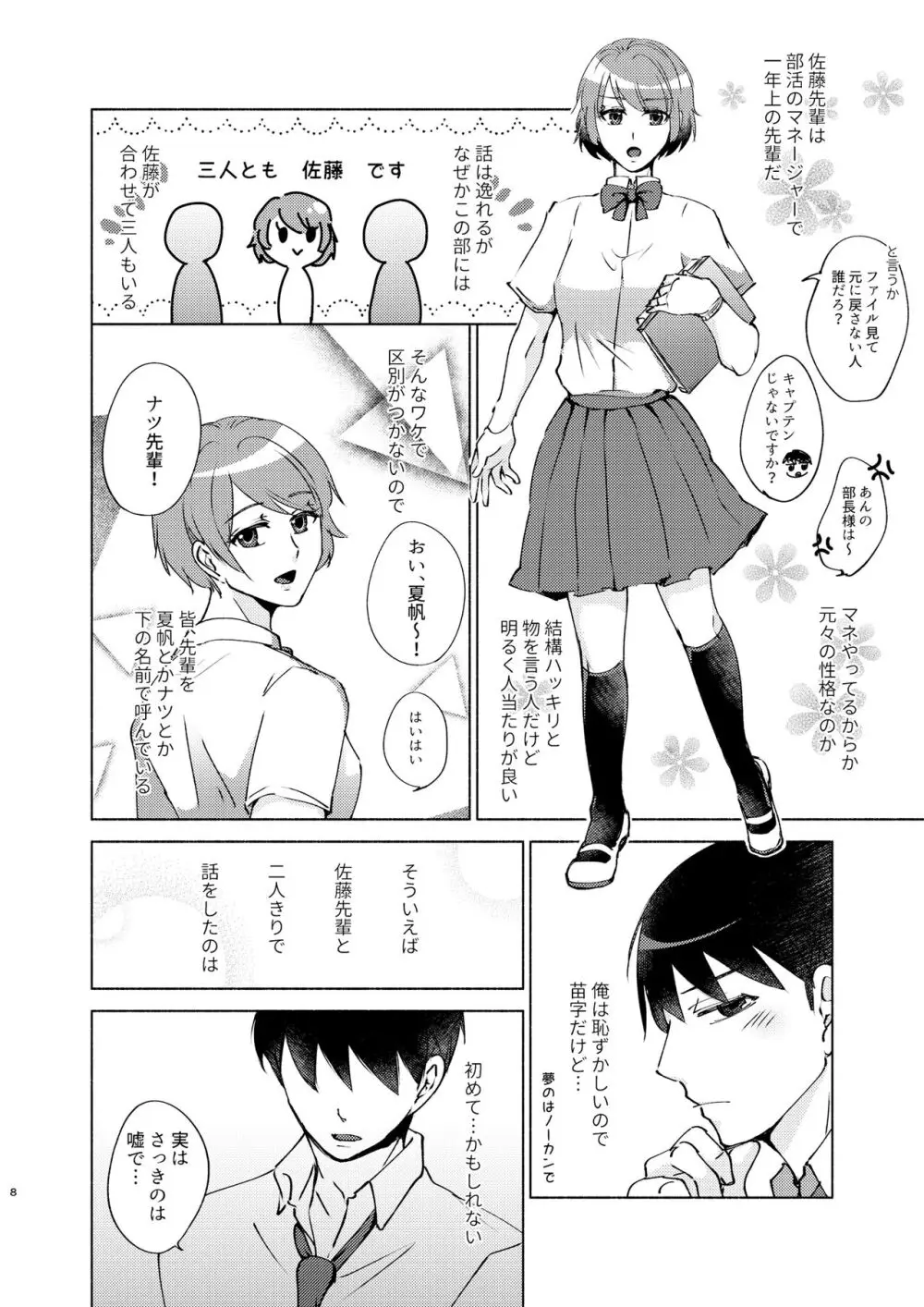 夏帆先輩と内緒の時間 Page.8