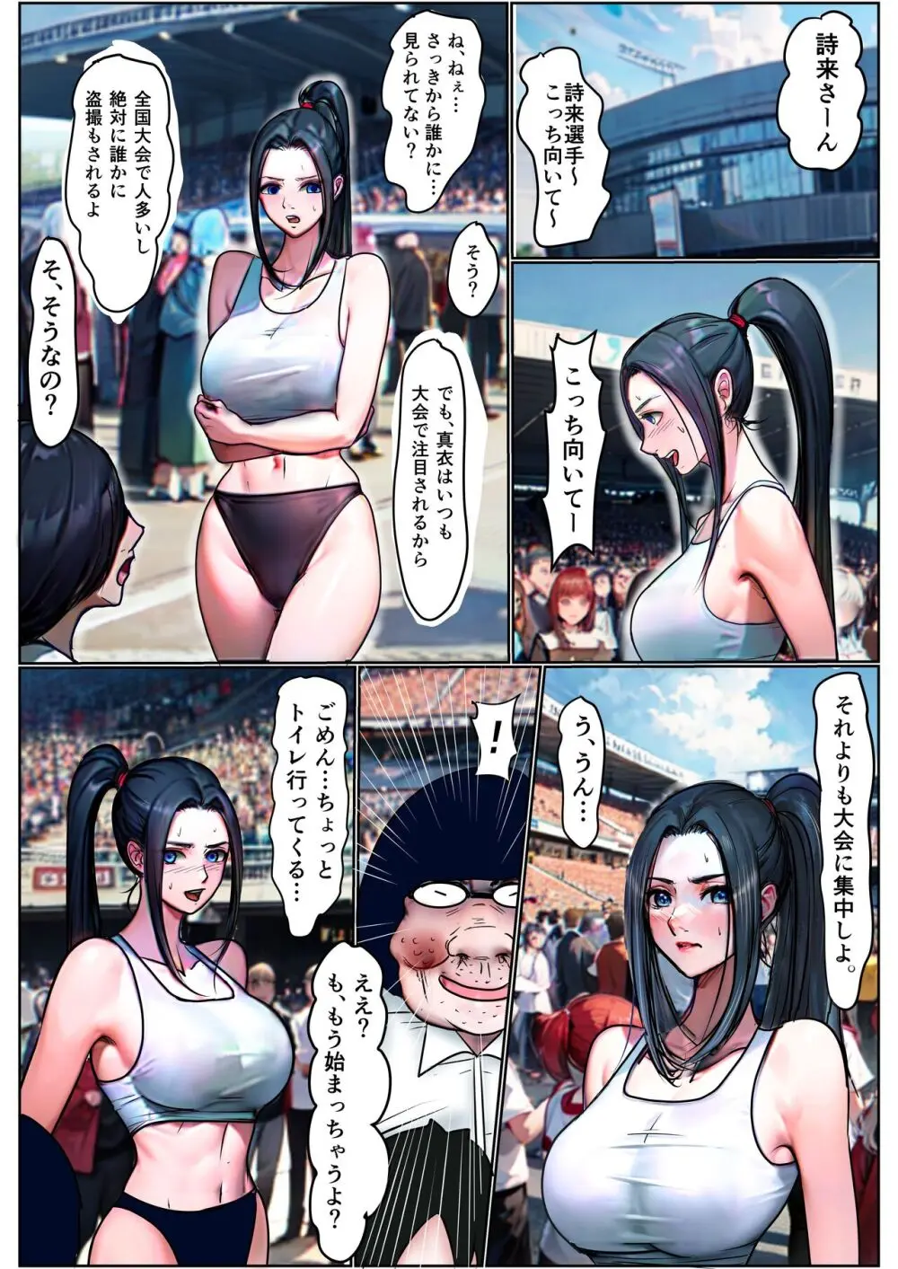 ド変態に浣腸される陸上部女子 Page.2