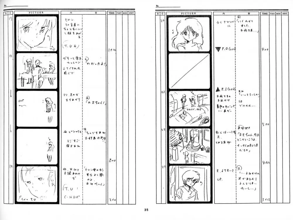 くりいむレモン 絵コンテ･設定資料集 PART1 ｢媚･妹･Baby｣ ＆ PART5｢亜美･AGAIN｣ Page.33