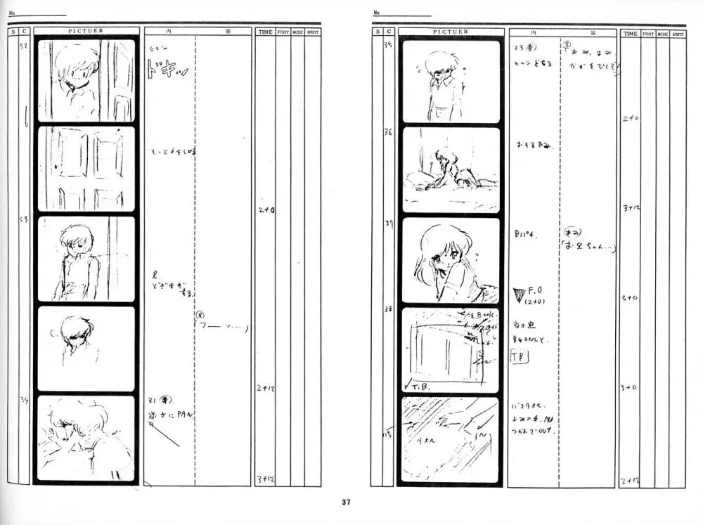 くりいむレモン 絵コンテ･設定資料集 PART1 ｢媚･妹･Baby｣ ＆ PART5｢亜美･AGAIN｣ Page.35