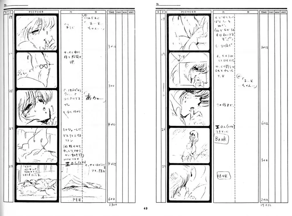 くりいむレモン 絵コンテ･設定資料集 PART1 ｢媚･妹･Baby｣ ＆ PART5｢亜美･AGAIN｣ Page.46