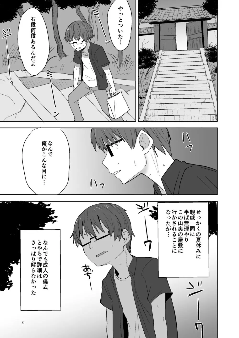 つるぺたババアに筆おろしックスしてもらう本 Page.3