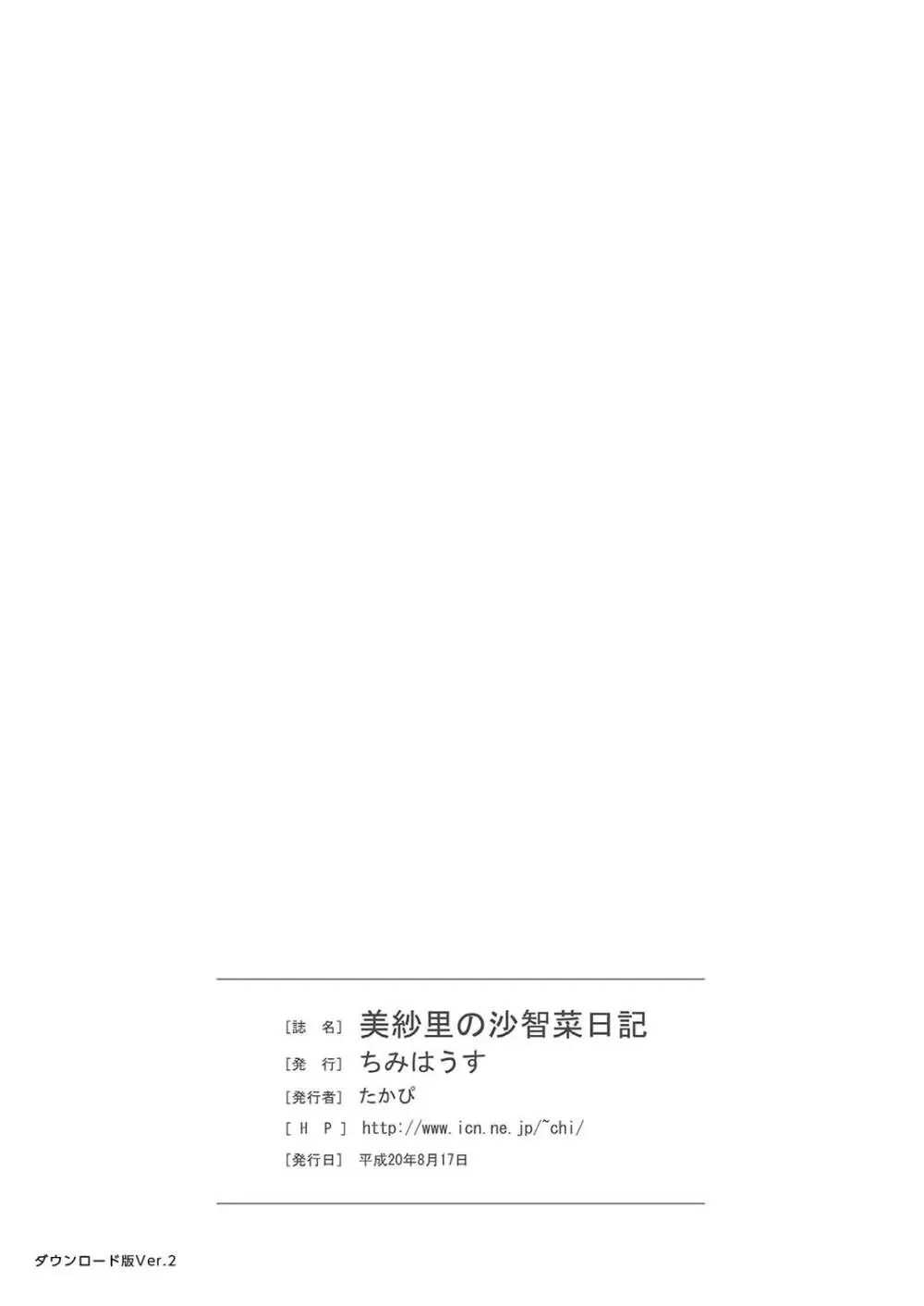 美紗里の沙智菜日記 Page.23