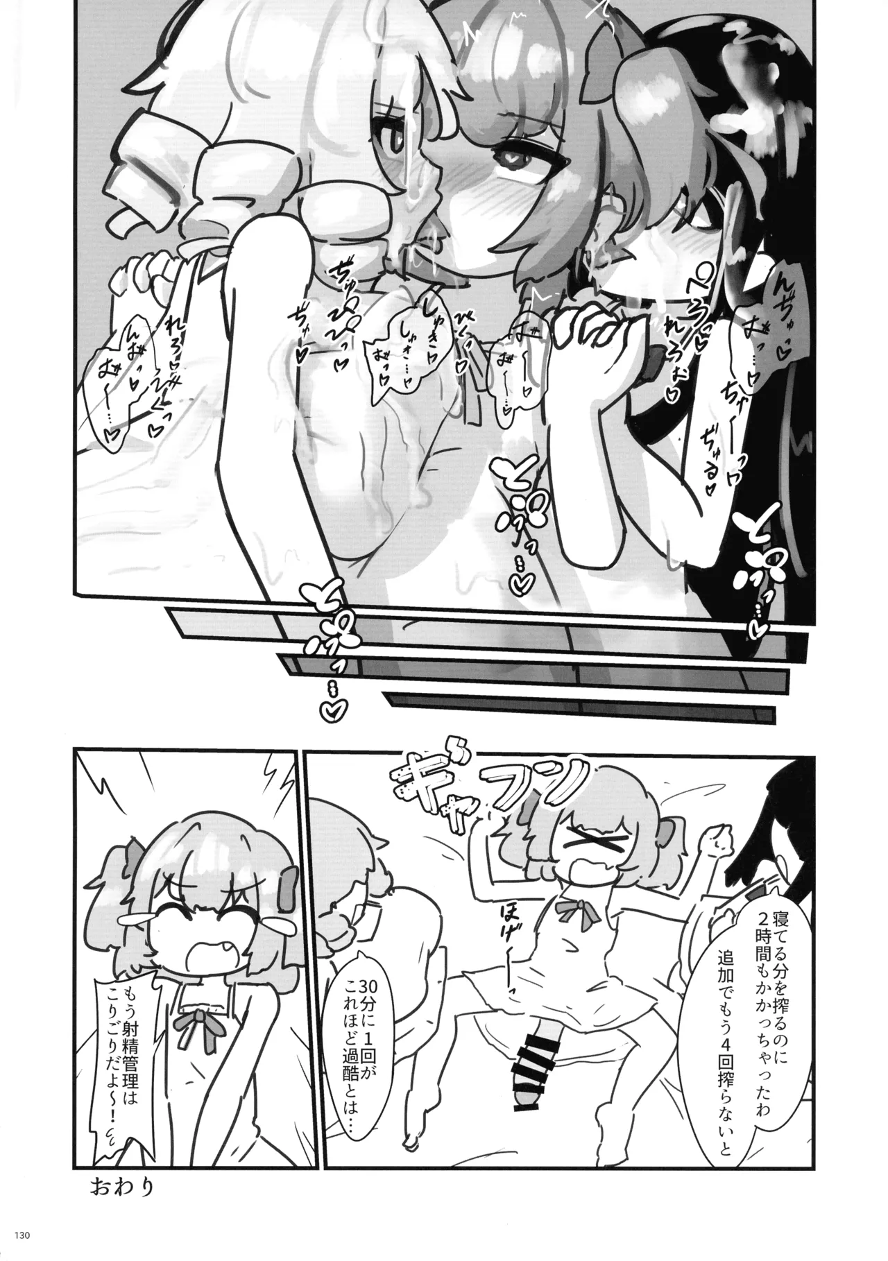 東方ふたなり射精管理合同誌 Page.129