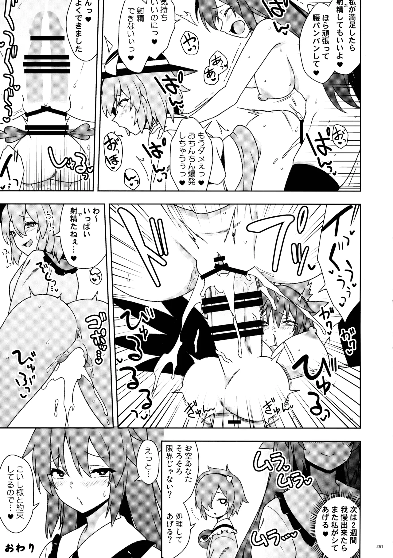 東方ふたなり射精管理合同誌 Page.250