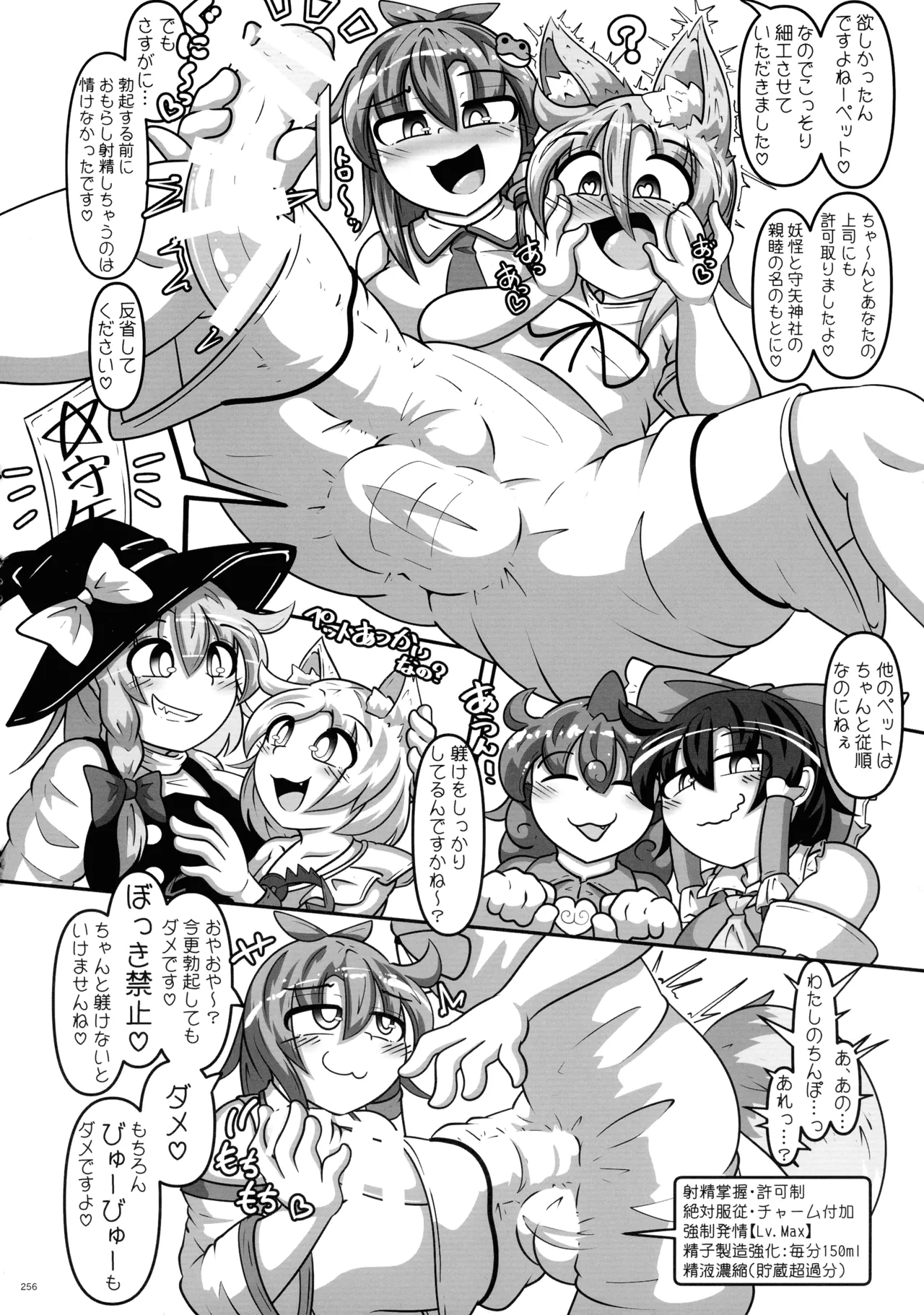 東方ふたなり射精管理合同誌 Page.255