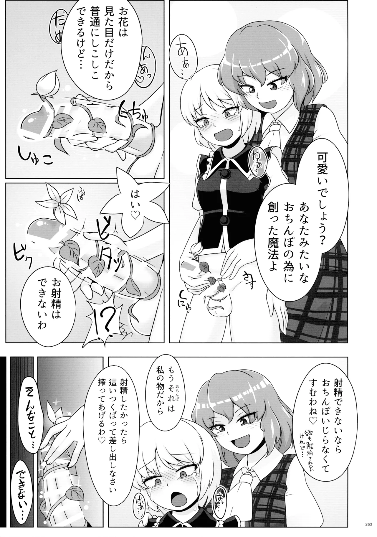 東方ふたなり射精管理合同誌 Page.262