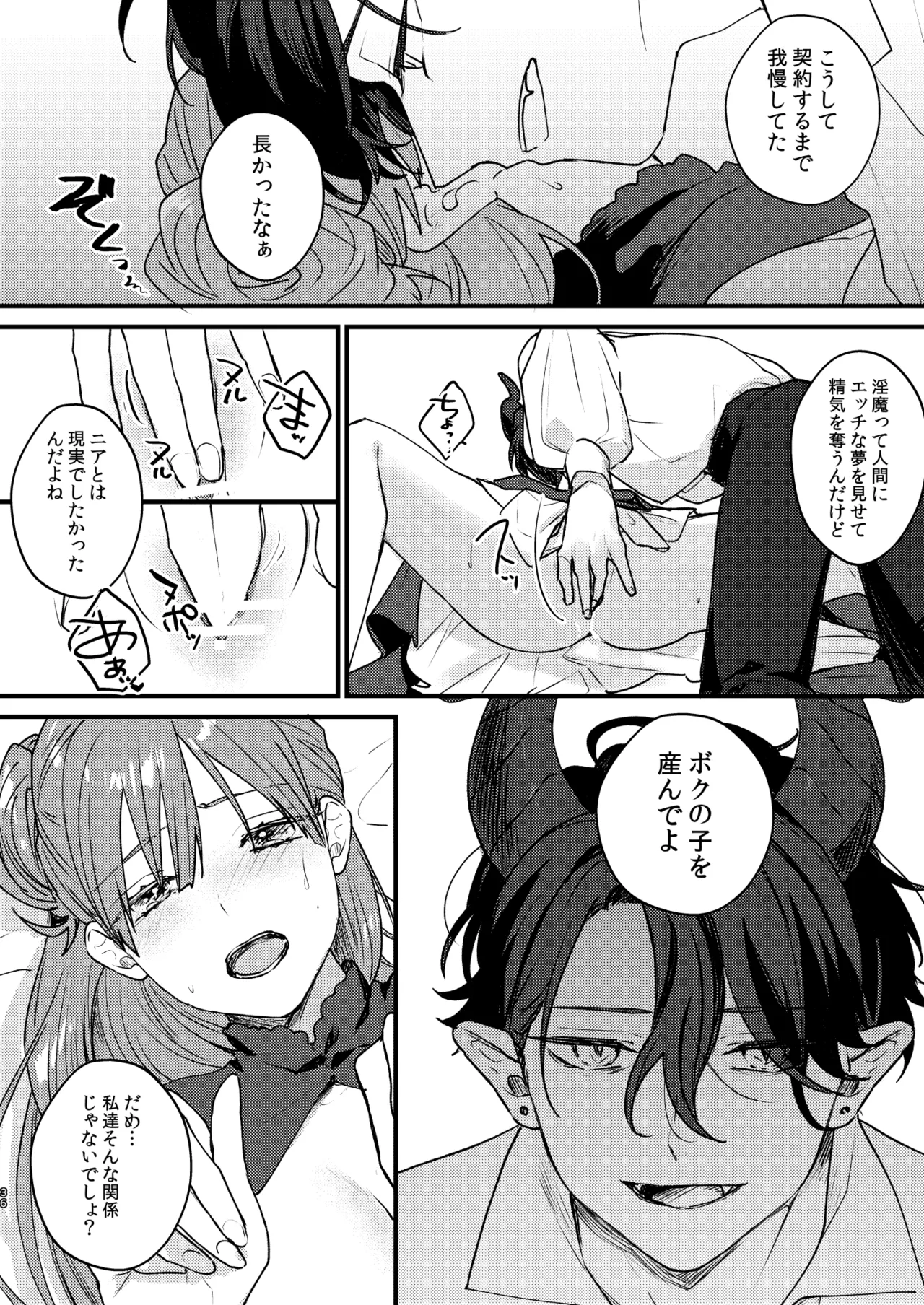 魔女に転生したら淫魔に愛されました。 Page.37