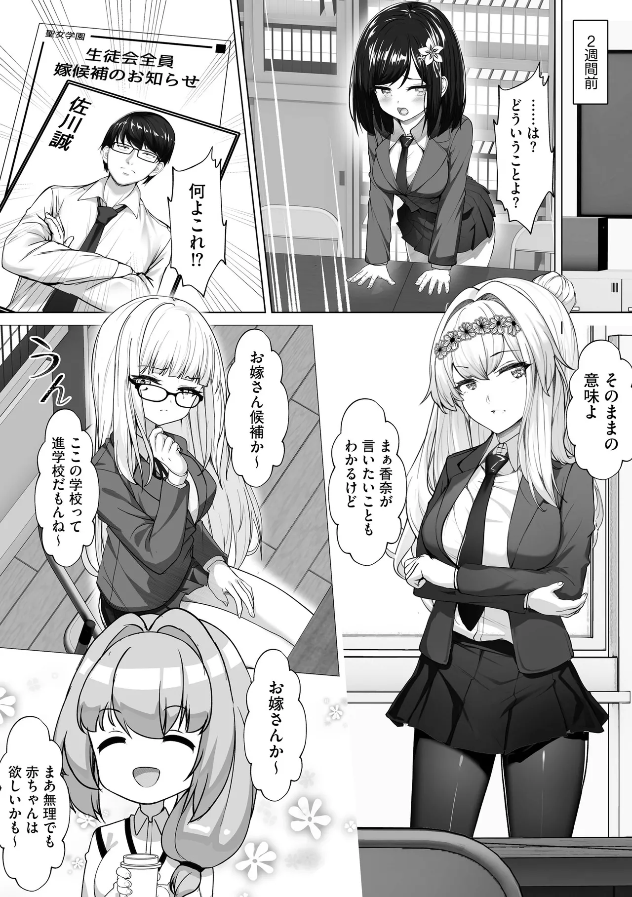 ナマハメ生徒会 〜女ばかりの学園で嫁候補全員とセックス〜 Page.14