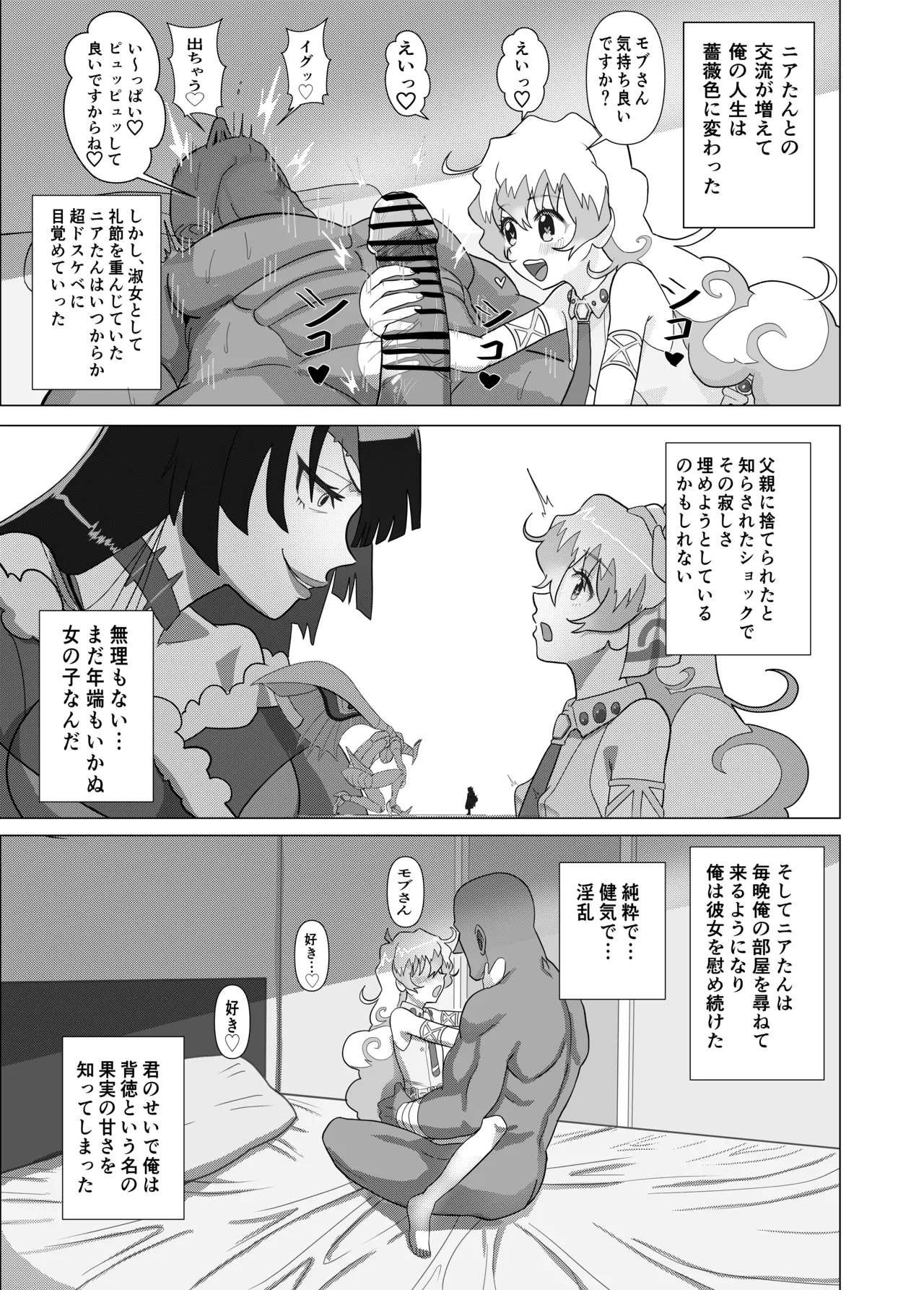 大グレン団のモブキャがニアたんとイチャラブSEXする漫画 Page.8