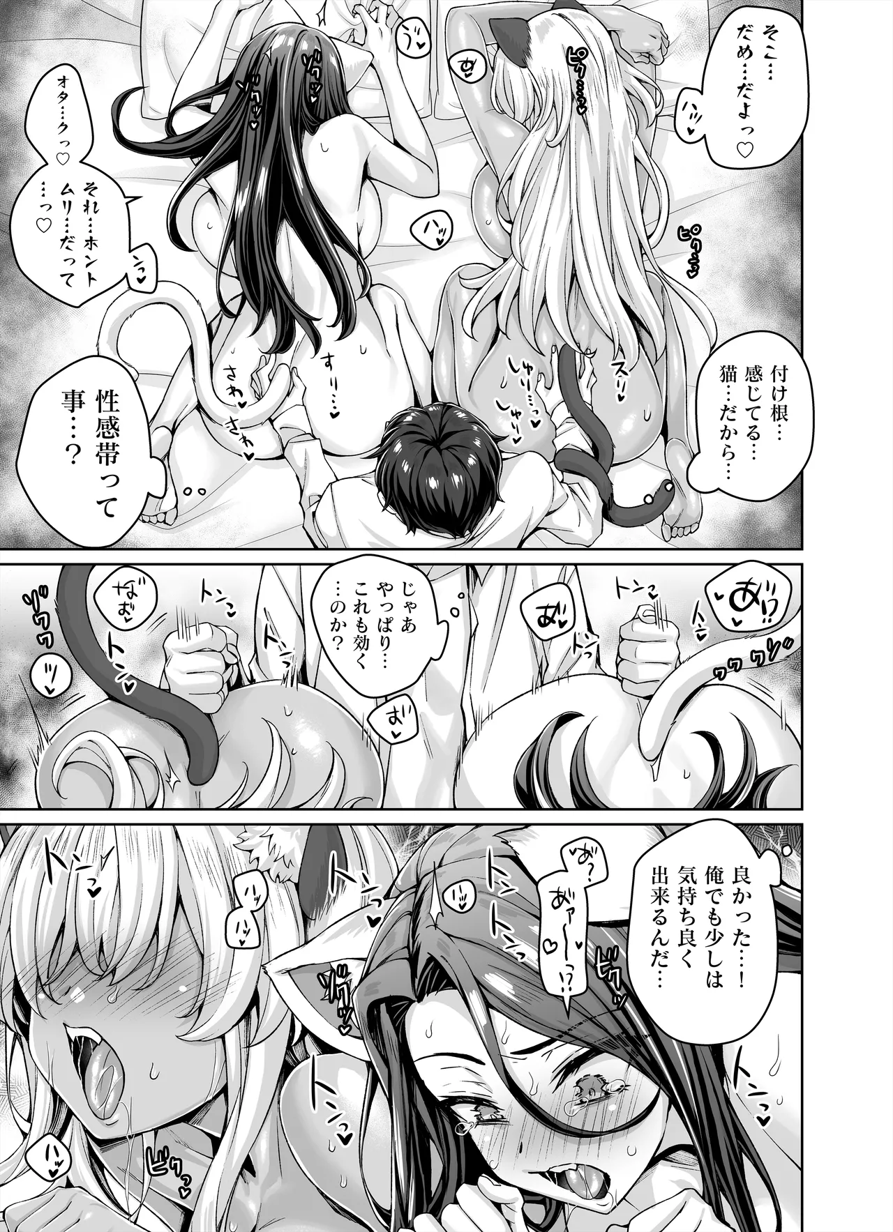 ギャル猫娘がうちに住み着いてなぜか毎日3P三昧になってしまう話 Page.49