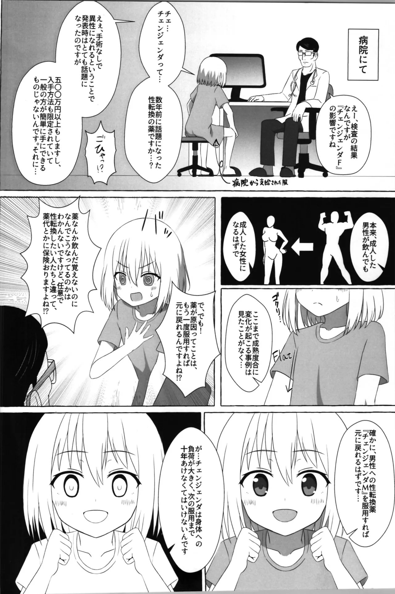 (C105) [へにょっとばーど (山鳥こぢ) S男がロ●にTSしてドMになる話 Page.4