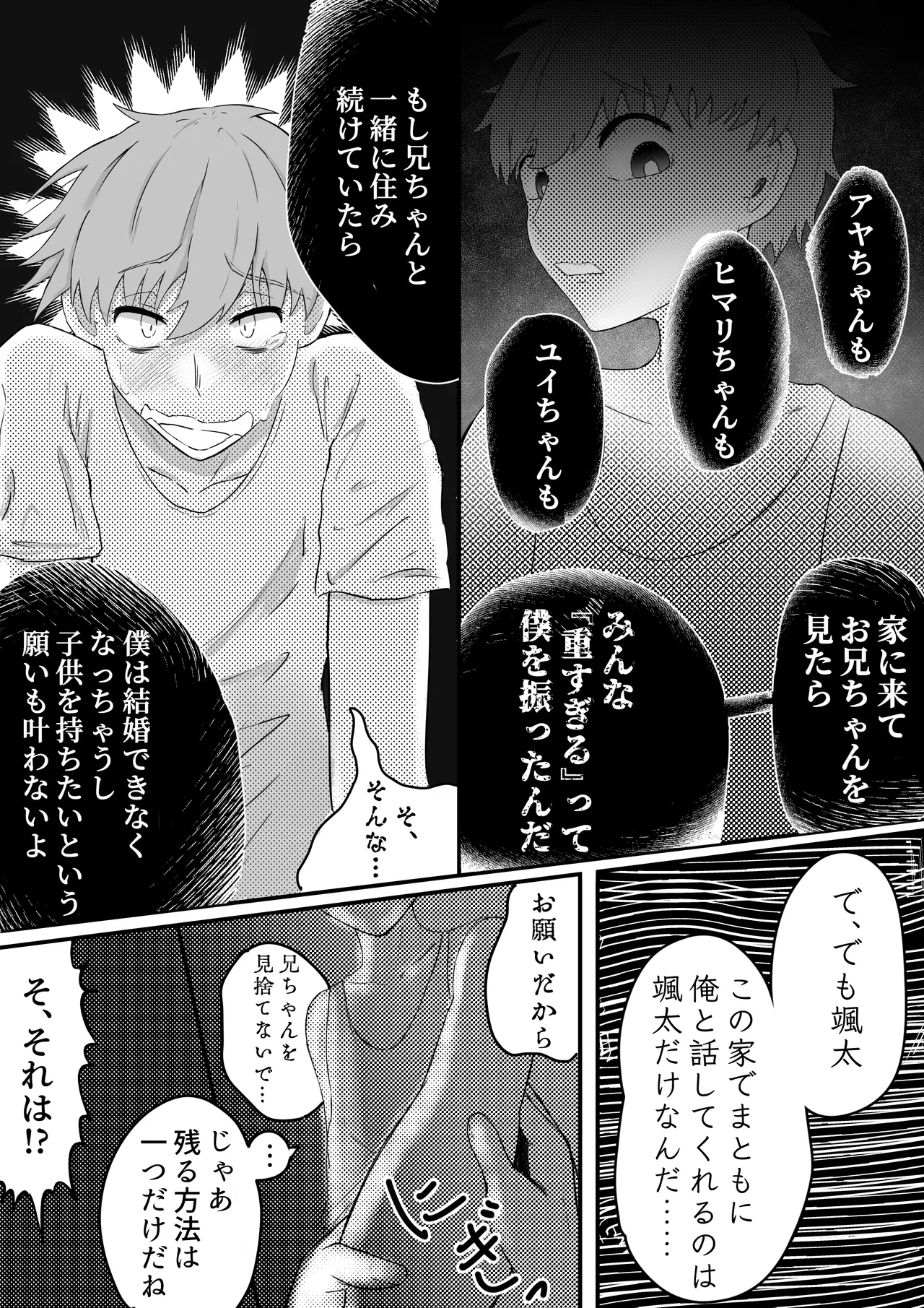 お兄ちゃん、僕の子供を産んでよ Page.7