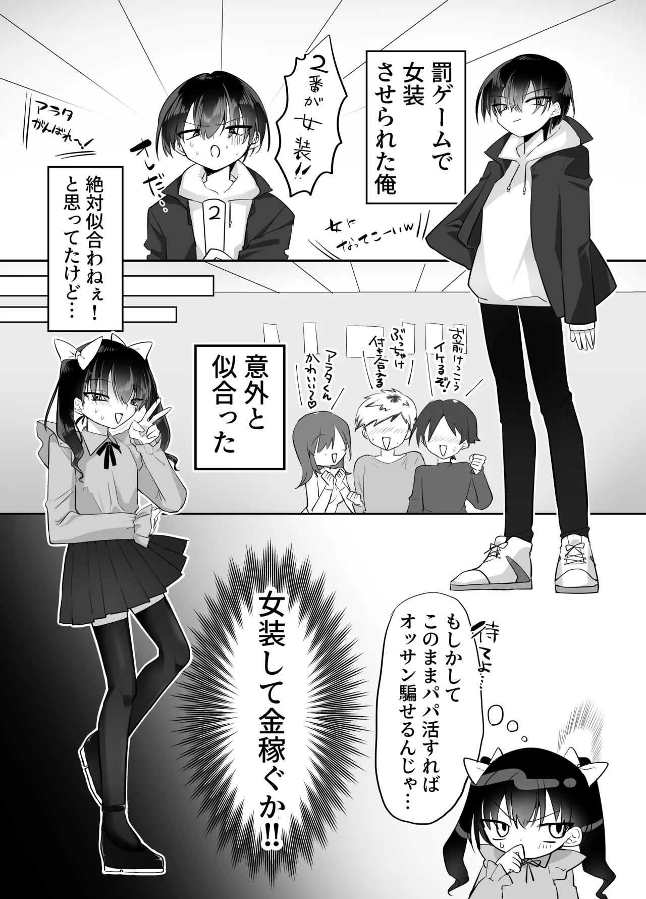 女装パパ活 失敗男子 強○マゾメス調教 Page.2