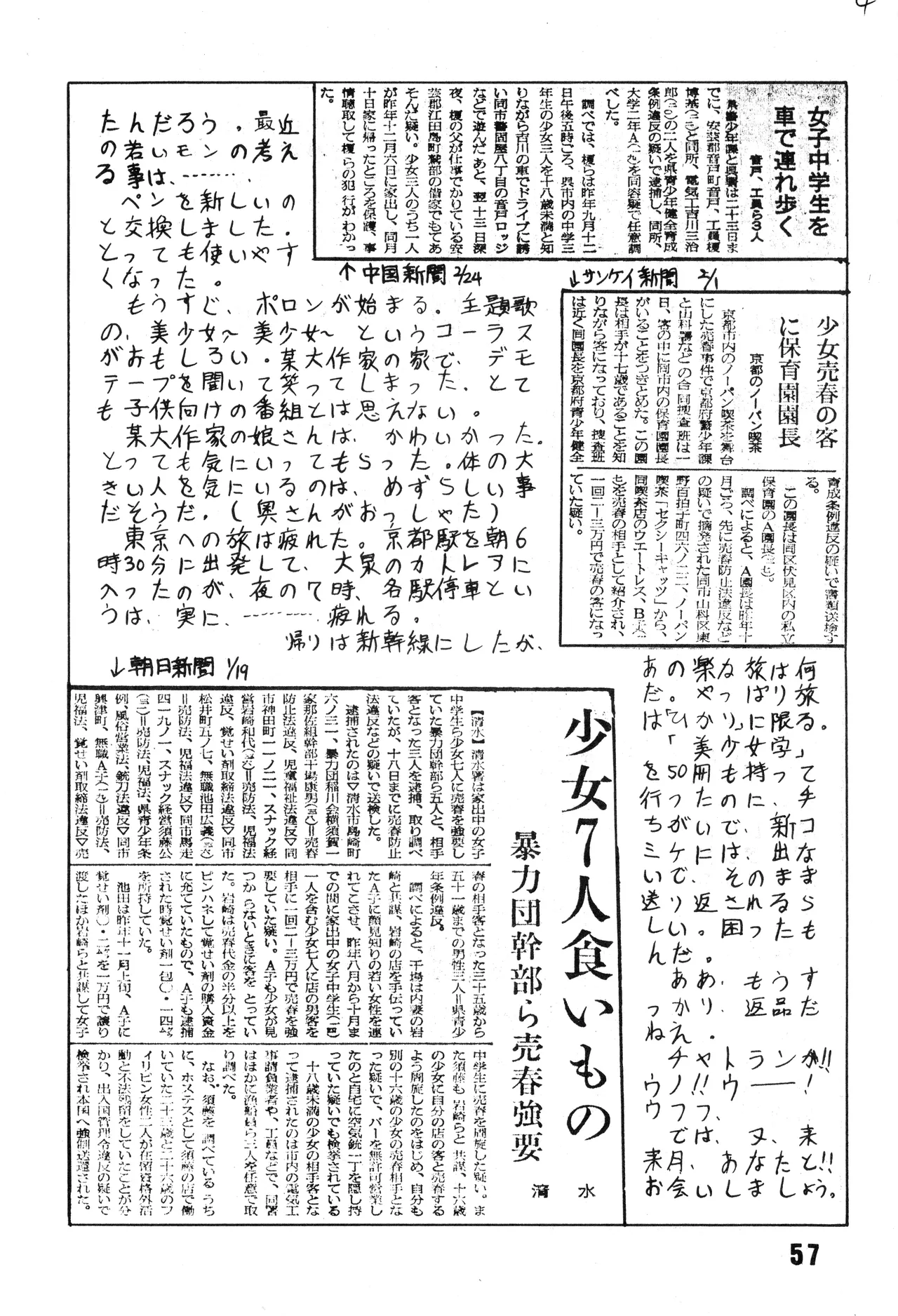 [吾妻ひでお F.C. / 美少女愛好会 シッポがない ] 美少女学 VOL.7 (1982) 昭和 57 年 Page.58