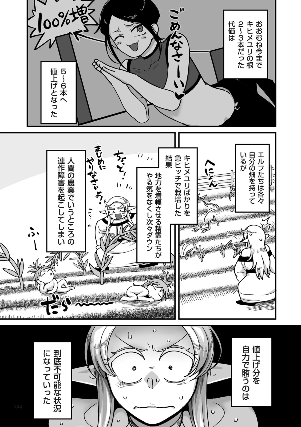 限界熟女エルフ専用! 男娼デリバリーサービス!! Page.124
