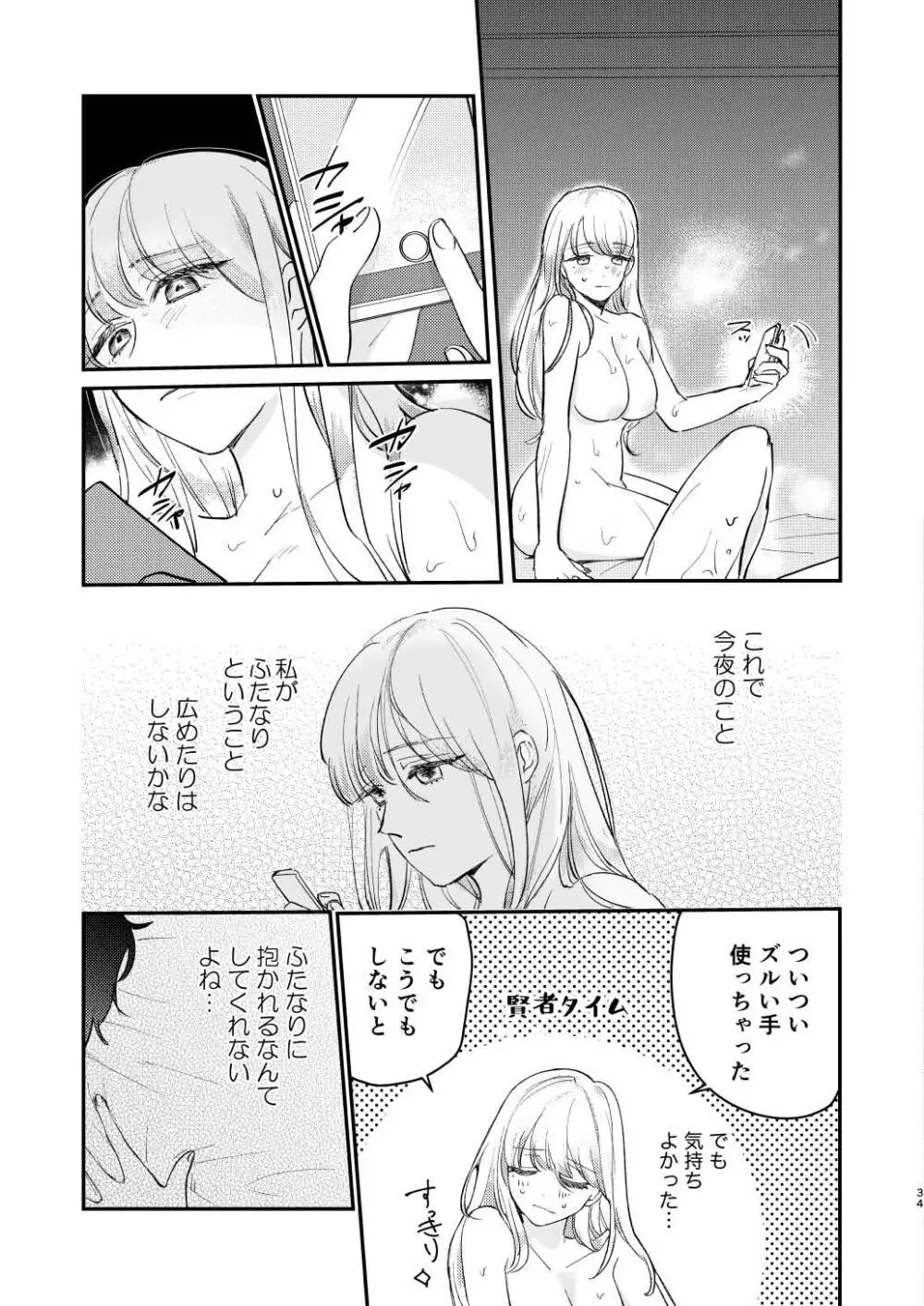 ゆるふわフタナリまひろちゃん お持ち帰りされるフリして、非童貞処女くんのハジメテは私がもらいました Page.34