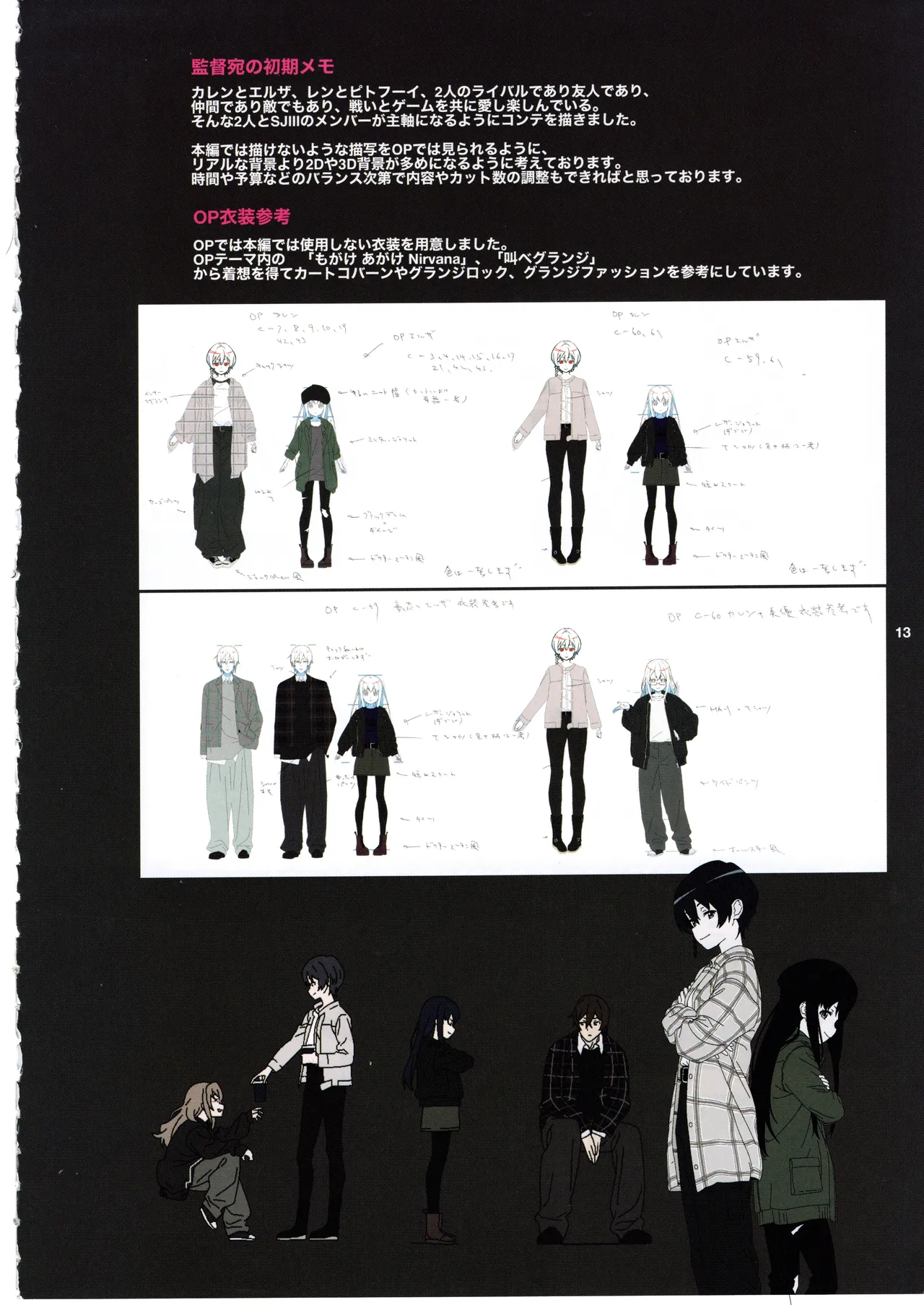 GGO ⅡのOPコンテと演出メモ+原画 Page.17