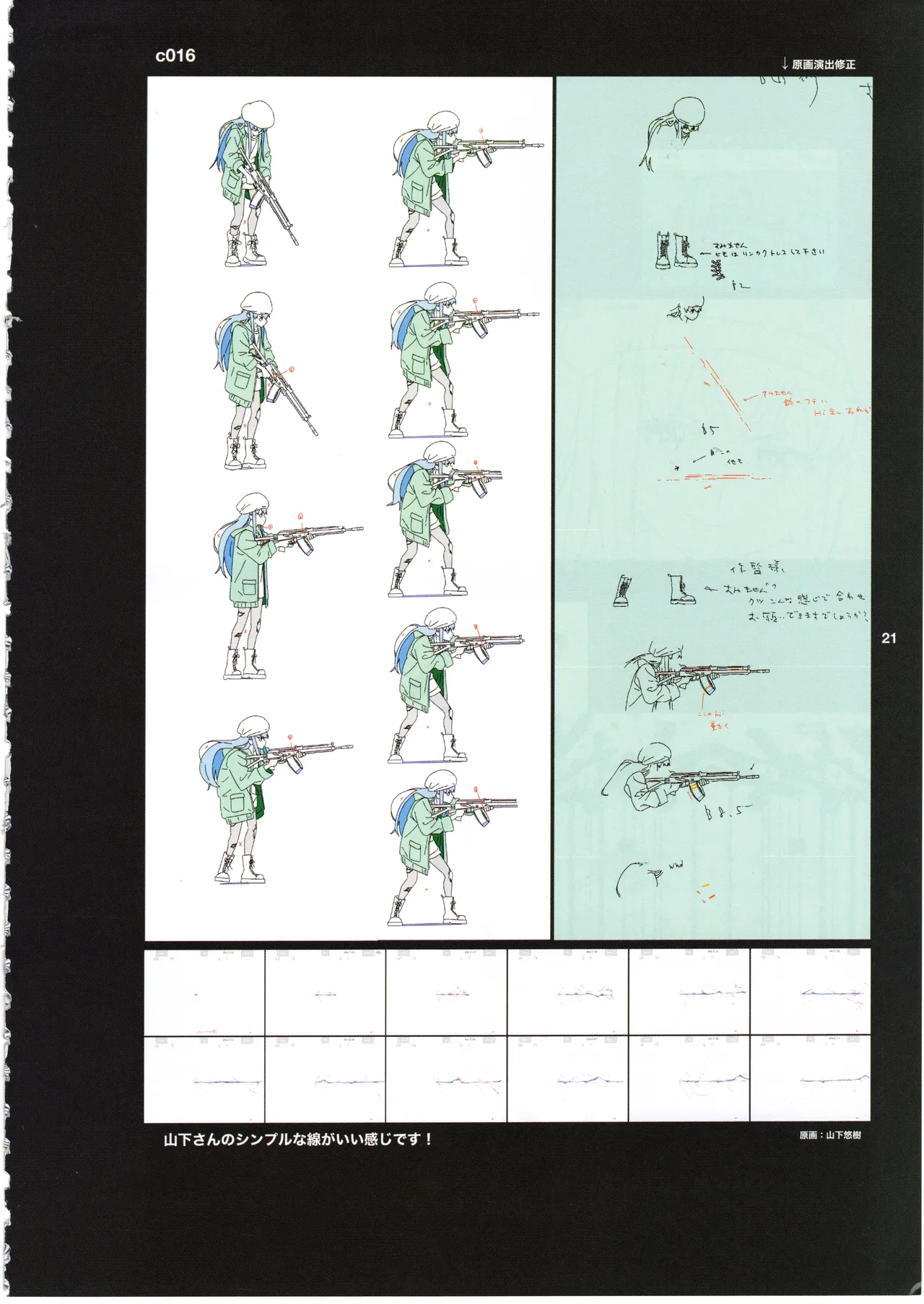 GGO ⅡのOPコンテと演出メモ+原画 Page.25