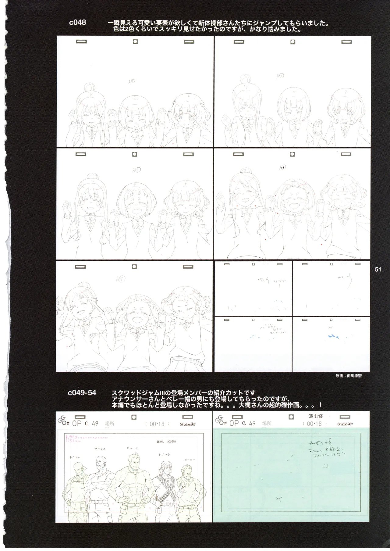 GGO ⅡのOPコンテと演出メモ+原画 Page.55
