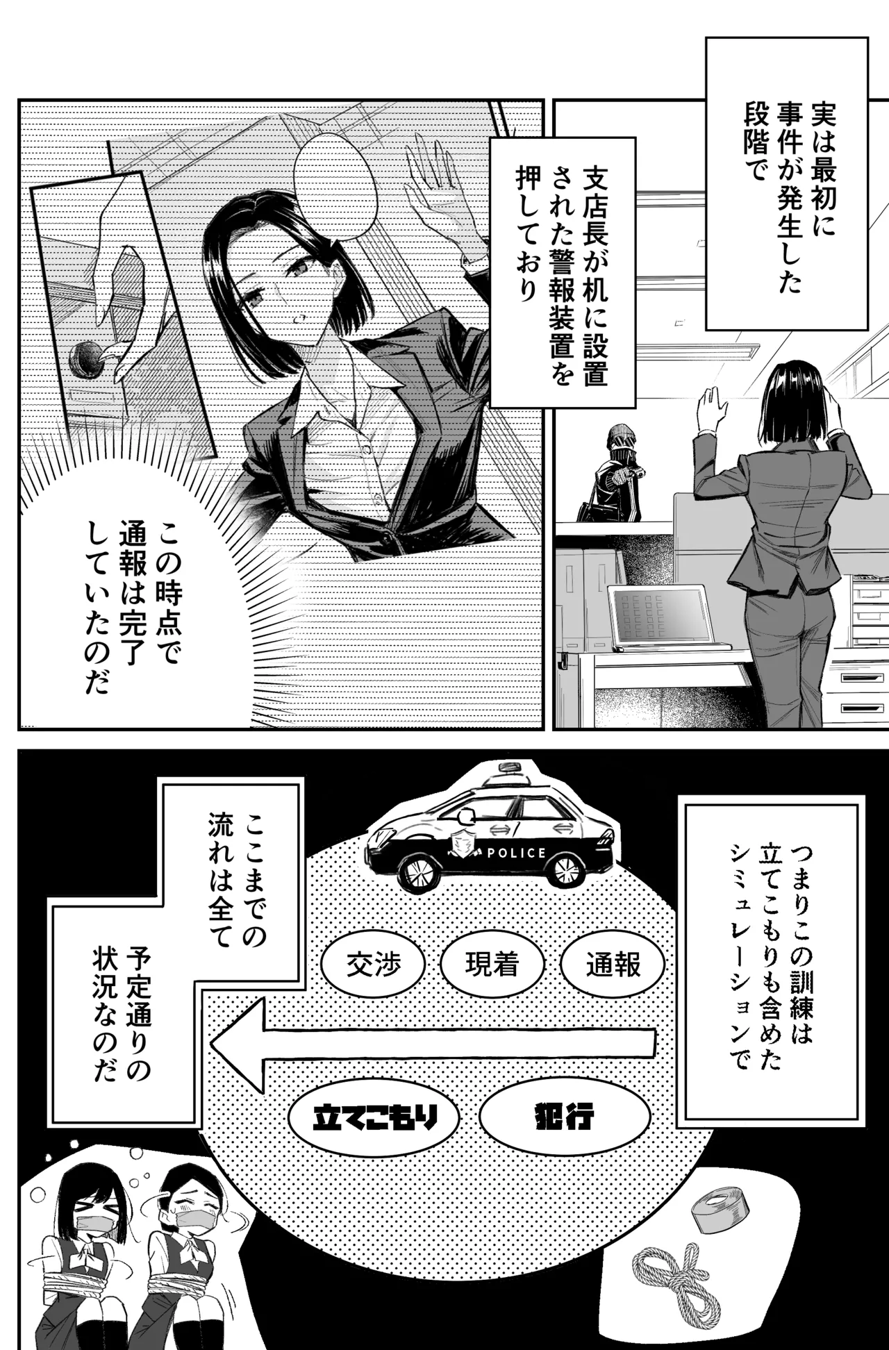 銀行強盗のシミュレーションをする話 Page.62