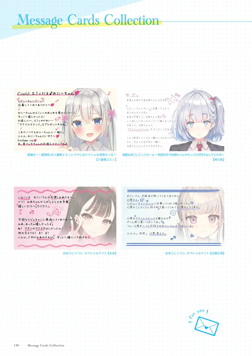 青春×フェティシズム 5th Anniversary Visual FanBook Page.131